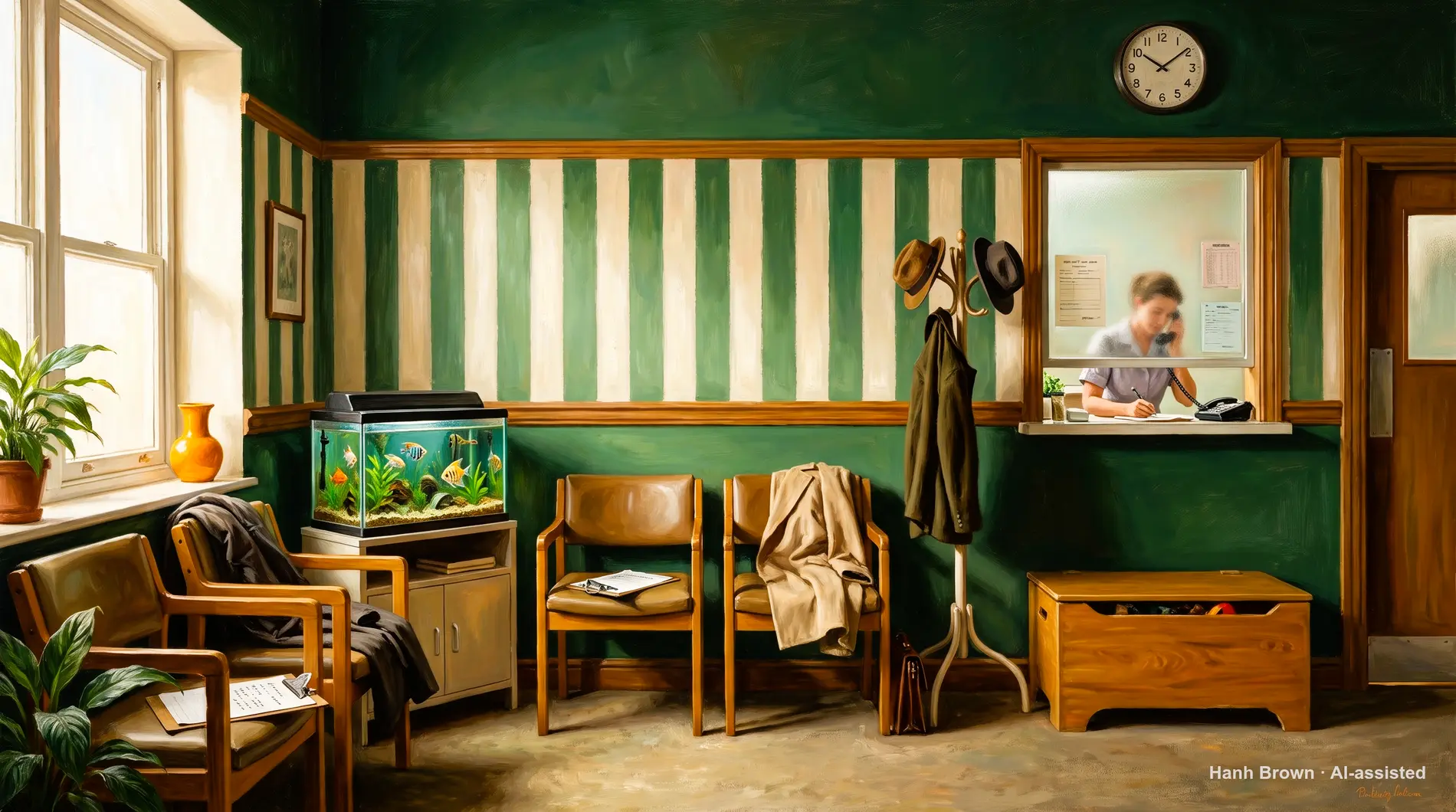 Vertical stripe wallpaper border, painted. The painted illustration for the article Part D prior authorization for medication